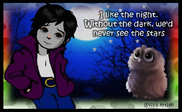 För full storlek, klicka på bilden. Öppnas i nytt fönster I like the night. Without the dark, we'd never see the stars