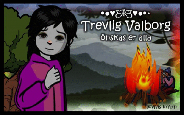 För full storlek, klicka på bilden. Öppnas i nytt fönster Trevlig Valborg animation