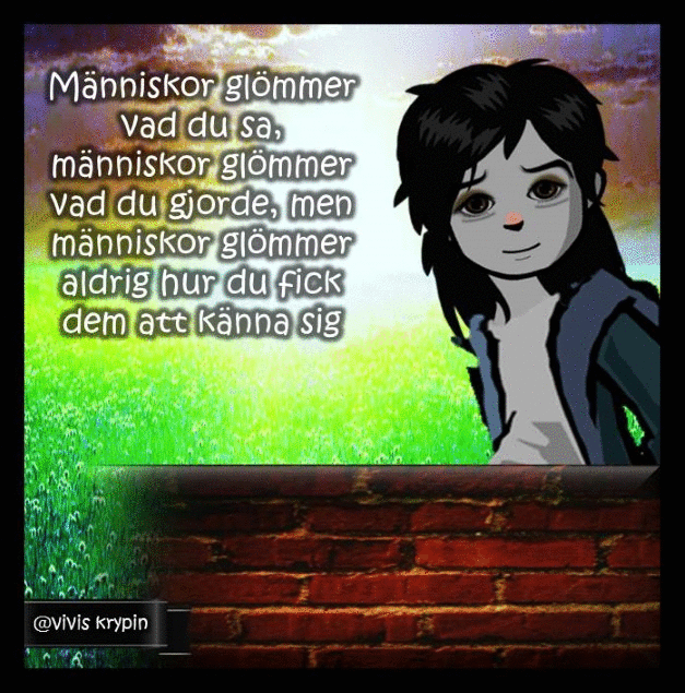 Människor glömmer-animation