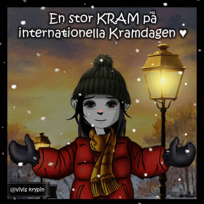 En stor KRAM på internationella Kramdagen-animation